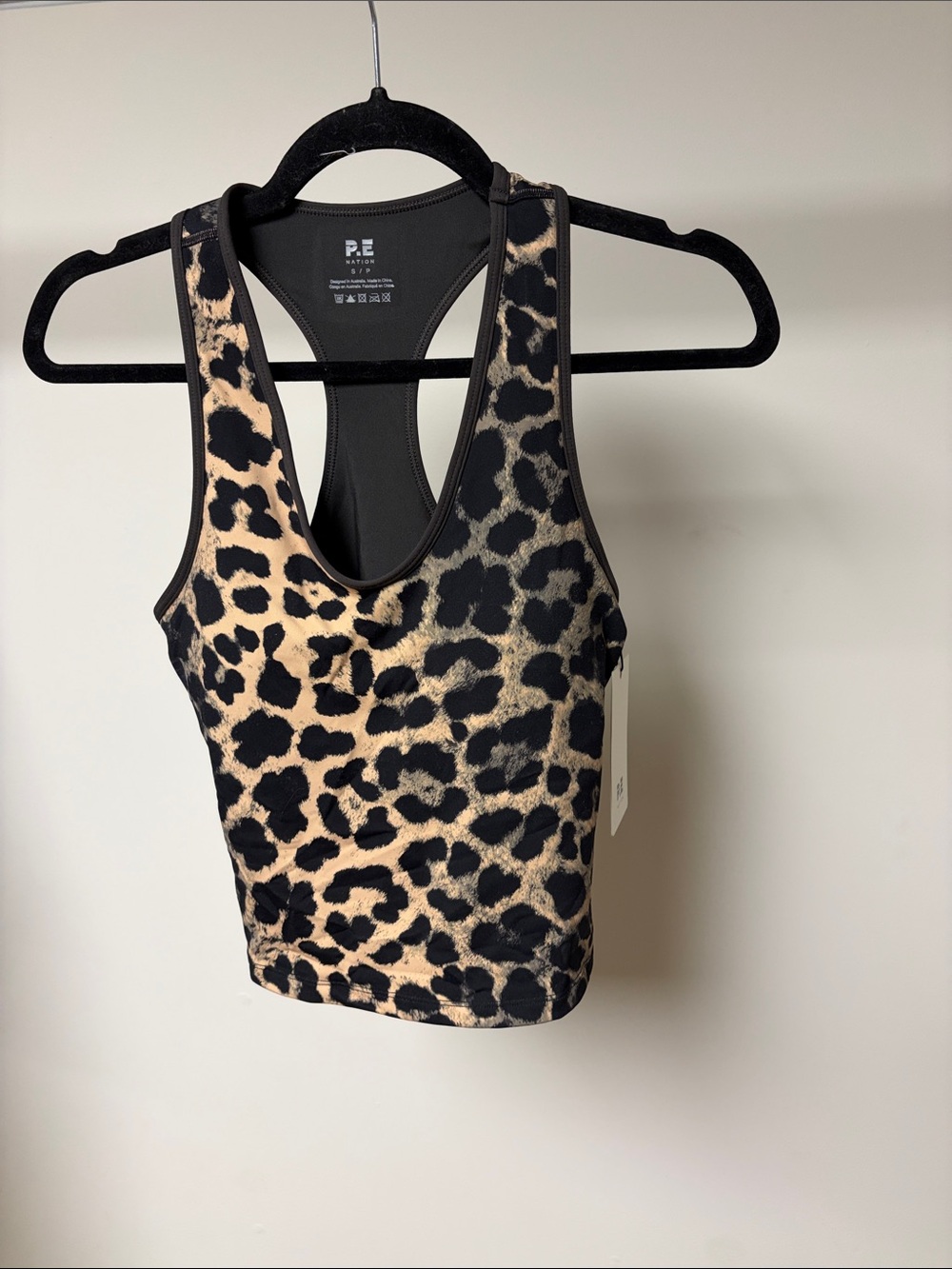 P.E Nation renewal tank leopard print/smokestone